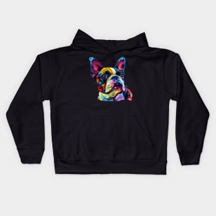 Boston Terrier Colorfull Pop Art Design For Dog Onwer Kids Hoodie